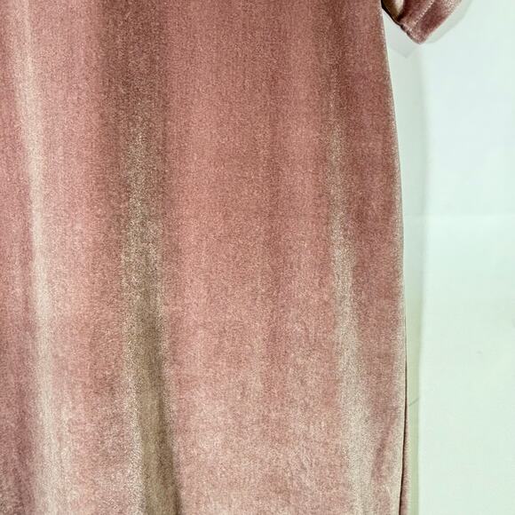 Madewell Women’s Velvet Mockneck Mini Shift Dress Frosty Mauve Small - Picture 5 of 5